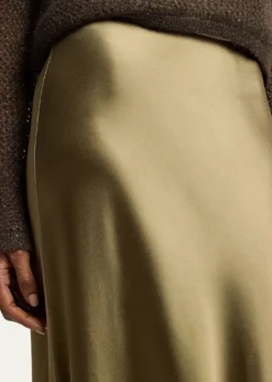 Ralph Lauren CollectionMasina Stretch Satin Skirt