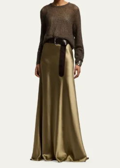 Ralph Lauren CollectionMasina Stretch Satin Skirt