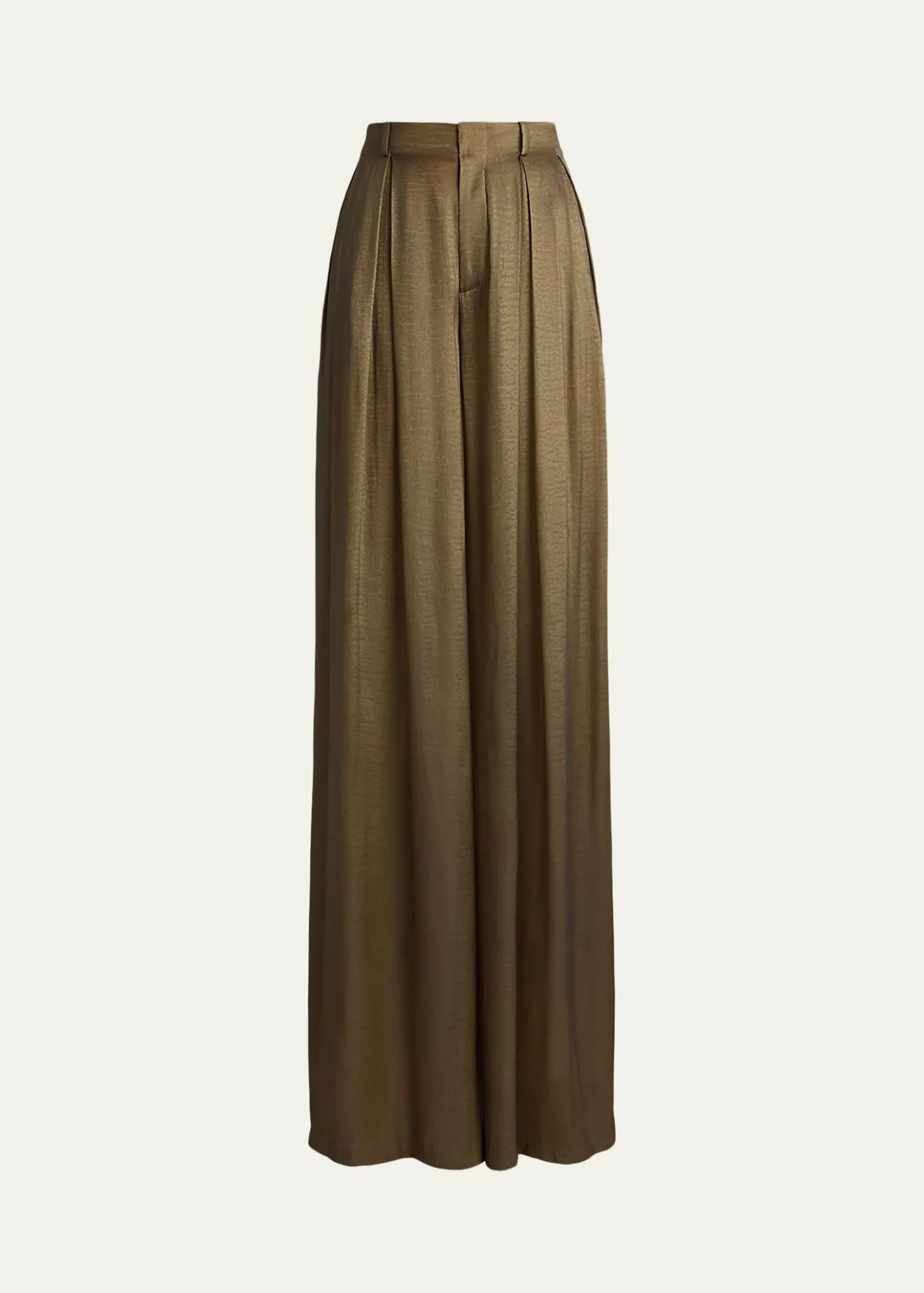 Ralph Lauren CollectionMetallic Lightweight Lame Wide-Leg Trousers