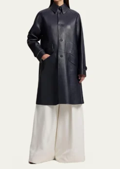 Ralph Lauren CollectionOttis Lambskin Balmacaan Coat