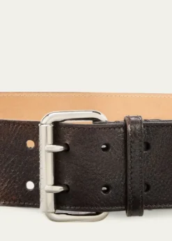 Ralph Lauren CollectionPebbled Vachetta Leather Belt