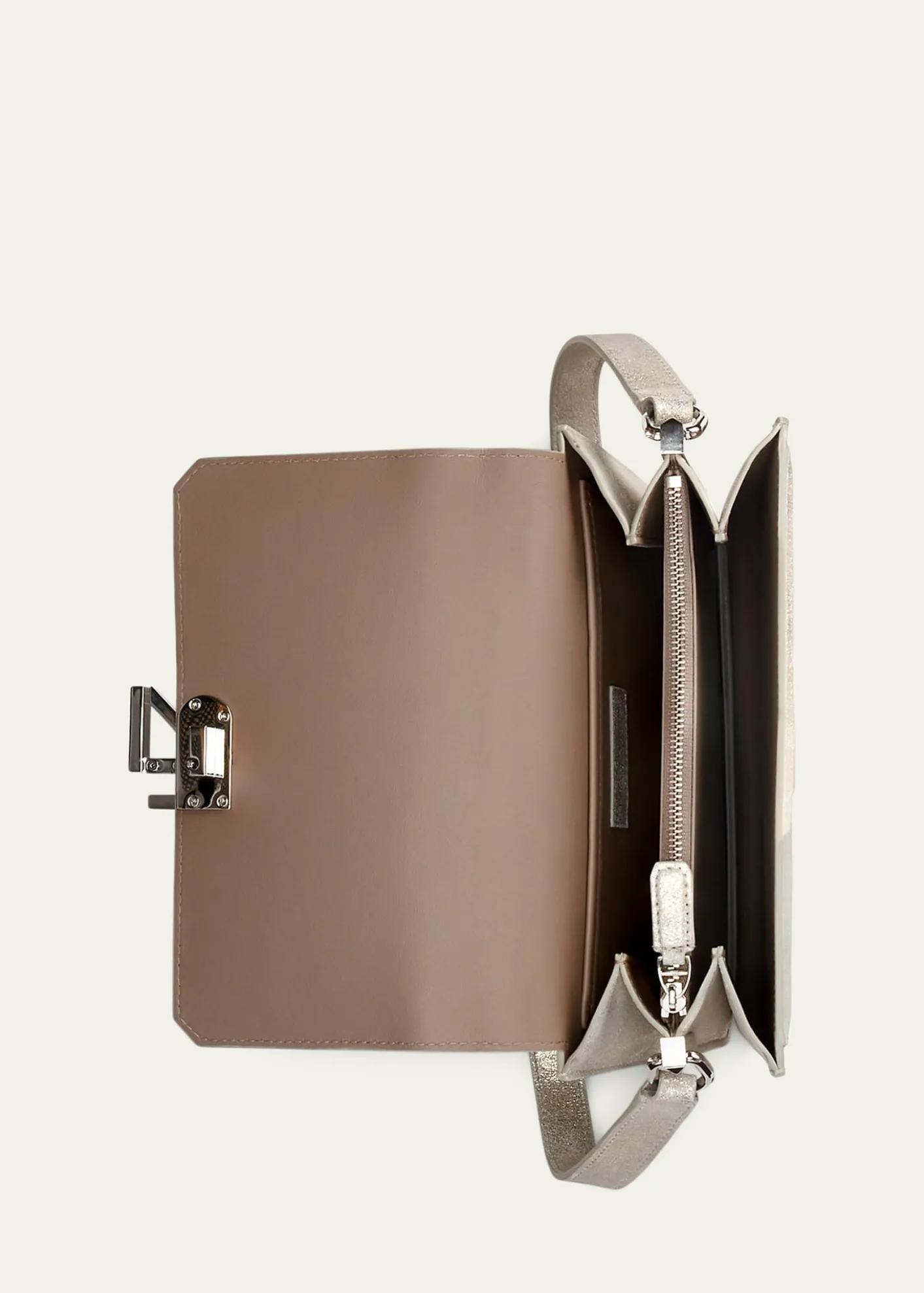 Ralph Lauren CollectionRL 888 Metallic Leather Crossbody Bag
