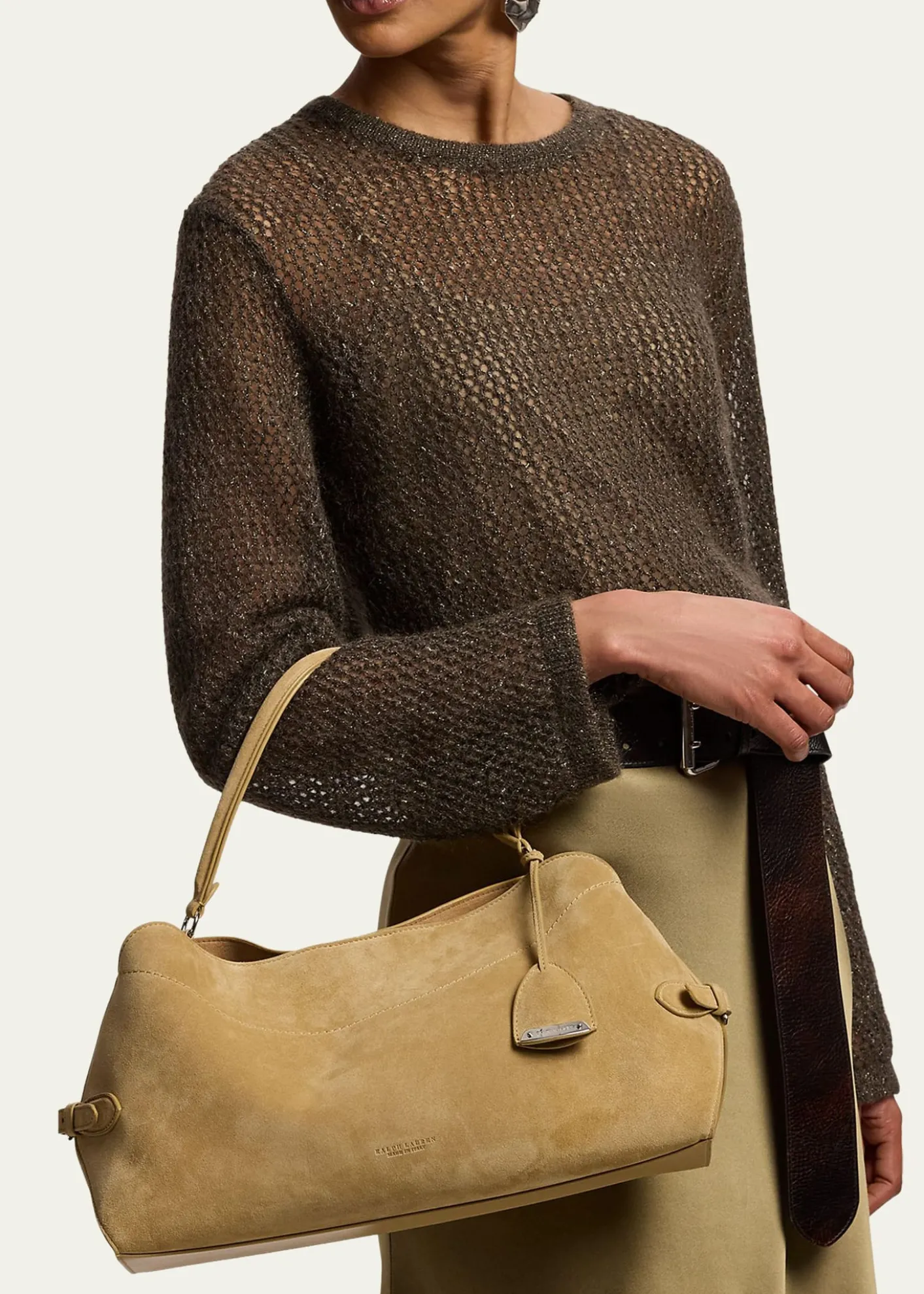 Ralph Lauren CollectionThe Ralph Suede Shoulder Bag