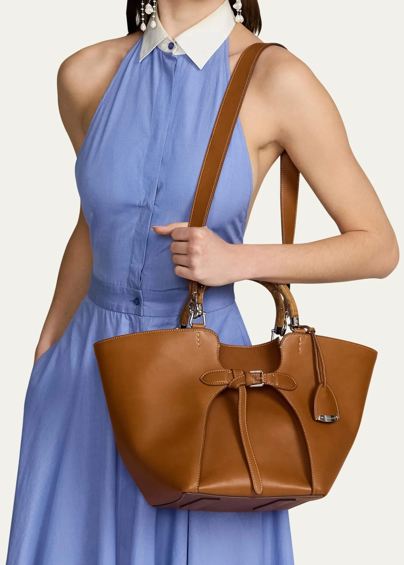 Ralph Lauren CollectionThe Ralph Calfskin Tote Bag