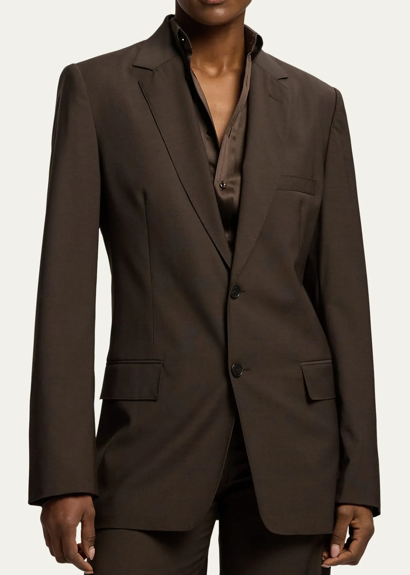 Ralph Lauren CollectionTropical Wool Single-Breasted Blazer