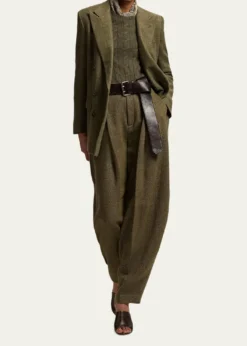 Ralph LaurenHerringbone Barrel-Leg Trousers