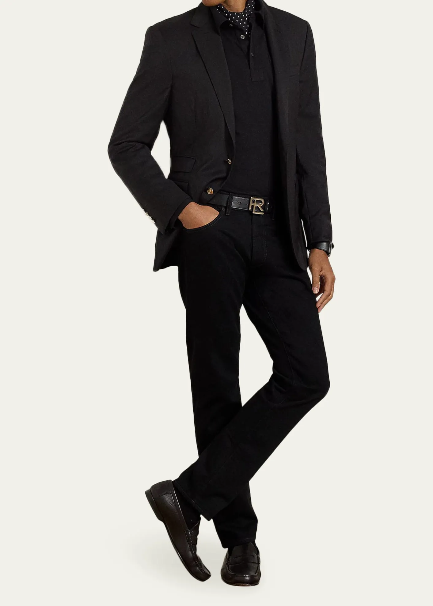 Ralph Lauren Purple LabelCotton-Cashmere Piqué Polo Shirt