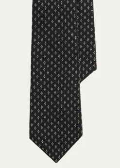 Ralph Lauren Purple LabelDotted-Diamond Silk Tie