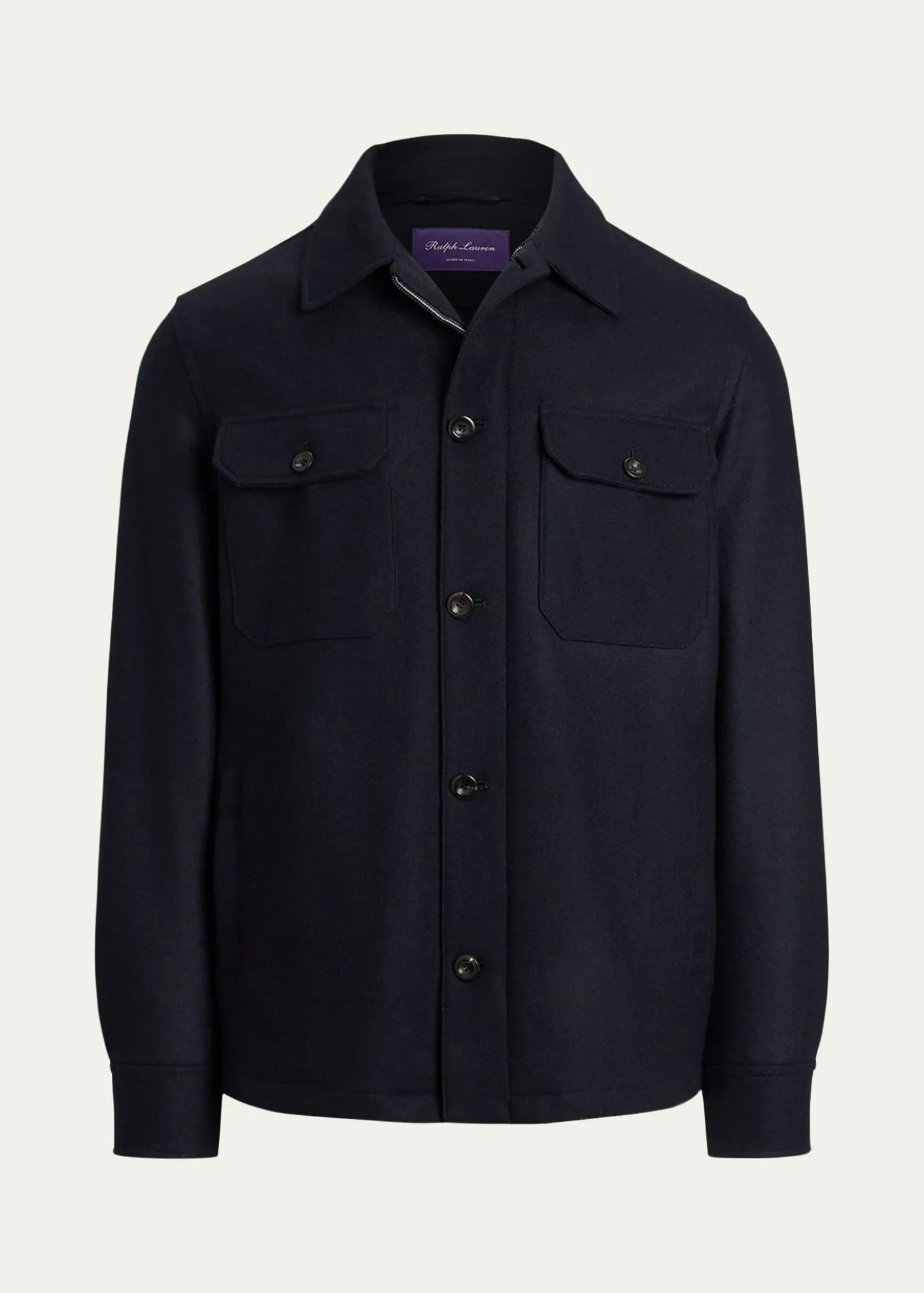 Ralph Lauren Purple LabelFelton Cashmere-Blend Shirt Jacket