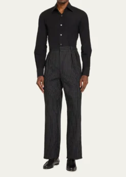 Ralph Lauren Purple LabelGlenn Handmade Rope-Stripe Trouser