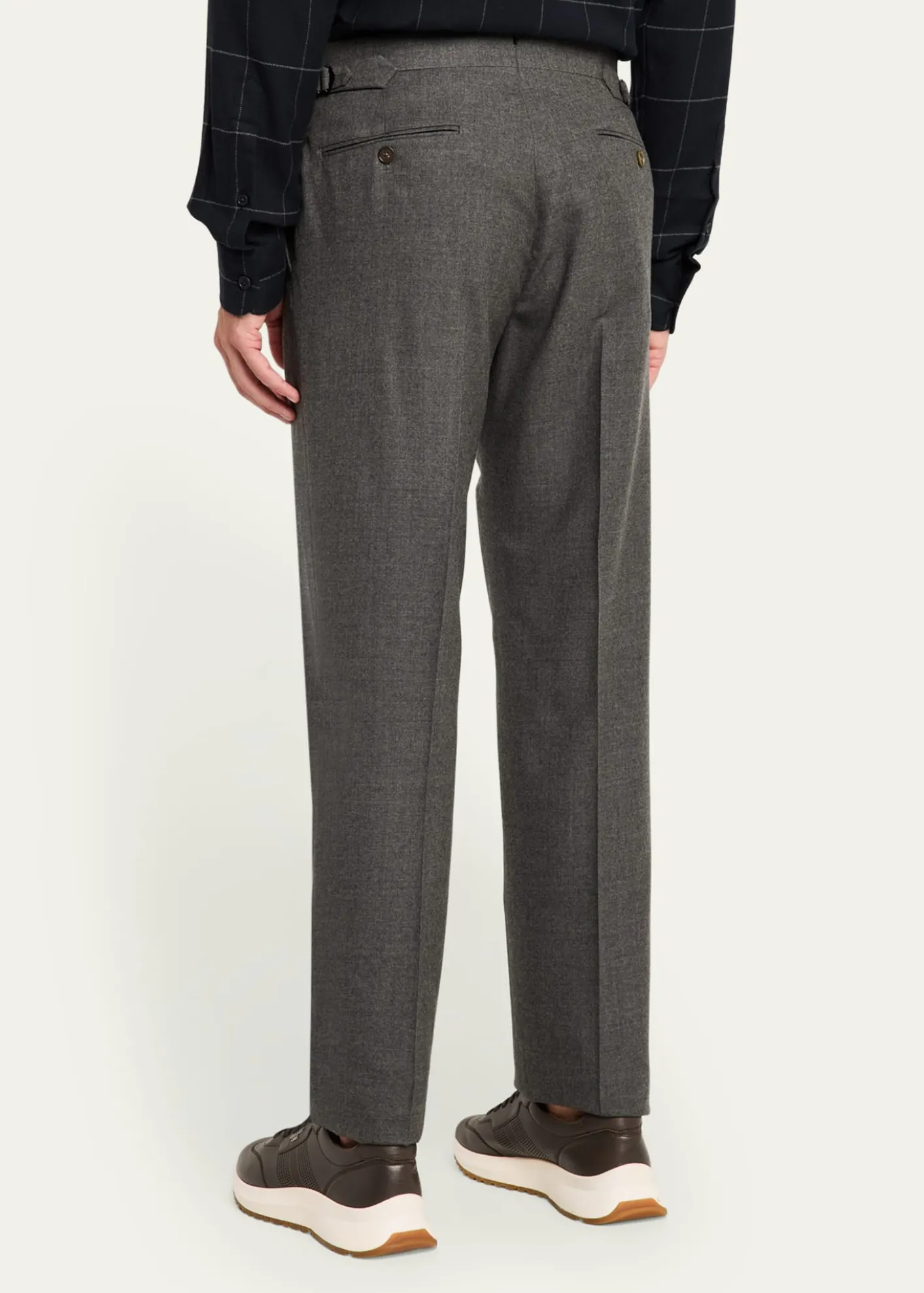 Ralph Lauren Purple LabelGregory Hand-Tailored Flannel Trouser