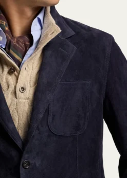 Ralph Lauren Purple LabelHand-Tailored Suede Sport Coat