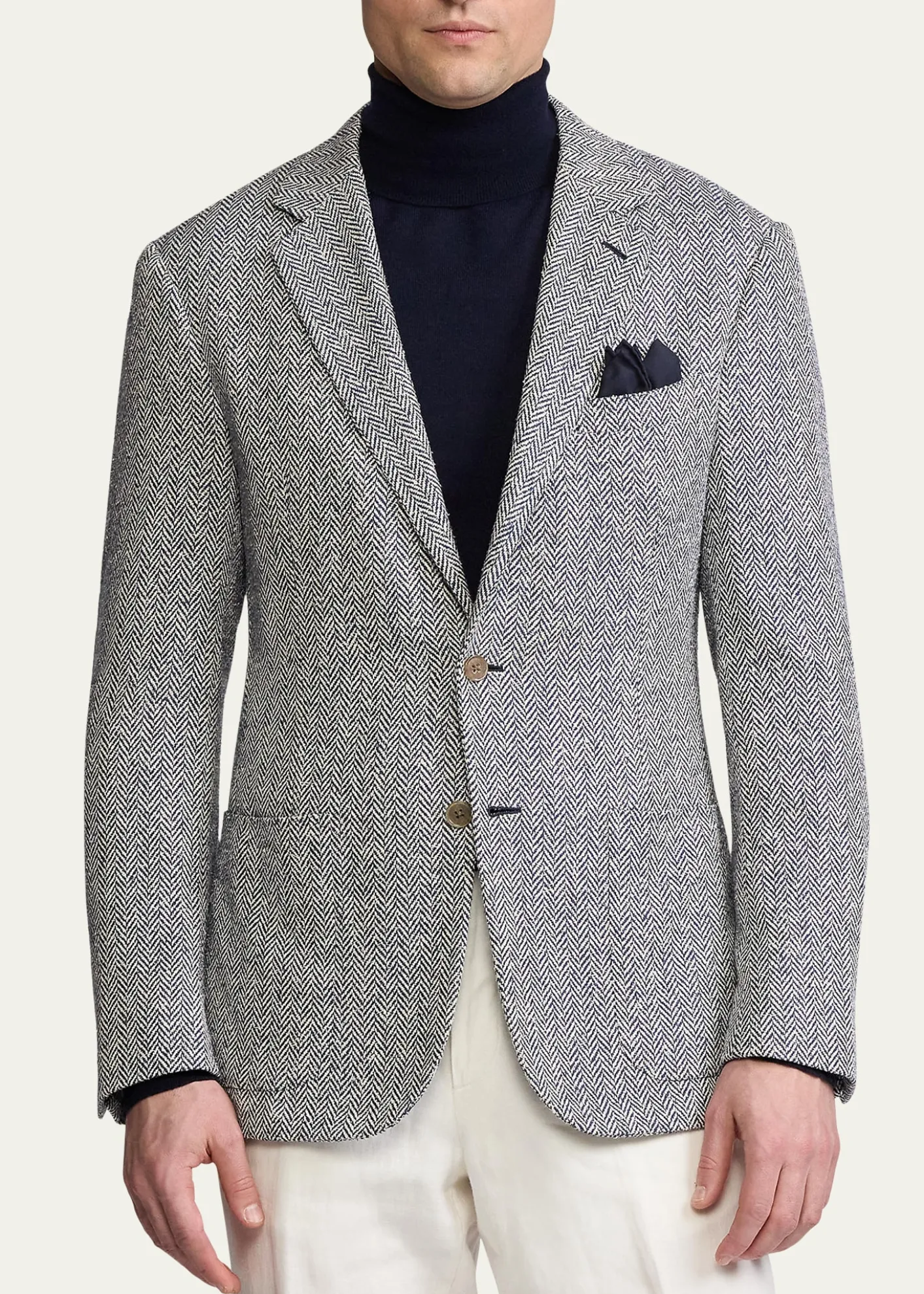 Ralph Lauren Purple LabelMen's Kent Herringbone Sport Coat