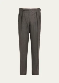 Ralph Lauren Purple LabelMen's Gregory Pleated Flannel Pants