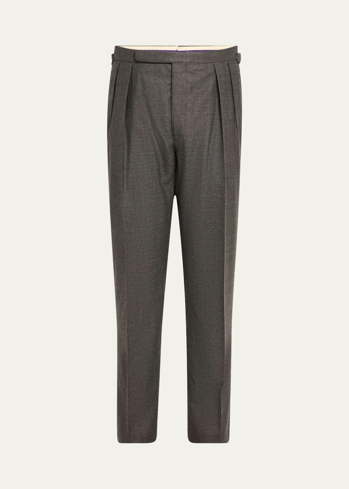 Ralph Lauren Purple LabelMen's Gregory Pleated Flannel Pants
