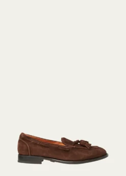Ralph Lauren Purple LabelMen's Luther Calf Suede Tassel Loafers
