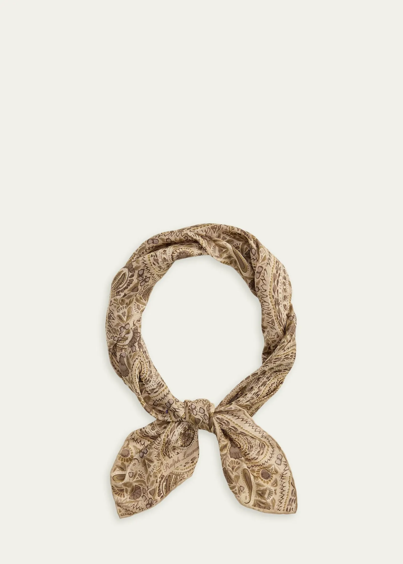 Ralph Lauren Purple LabelMen's Paisley-Print Silk Neckerchief