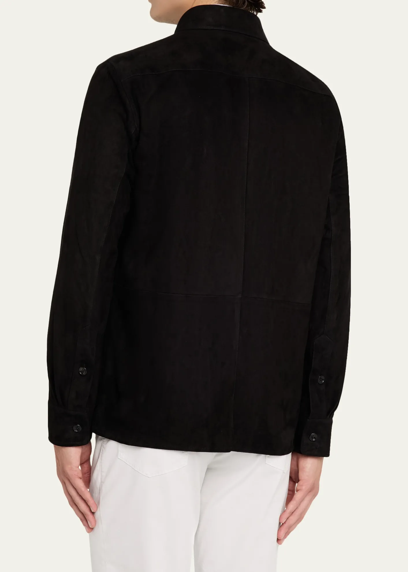 Ralph Lauren Purple LabelSuede Overshirt