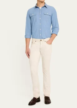 Ralph Lauren Purple LabelWashed Chambray Shirt