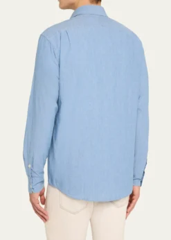 Ralph Lauren Purple LabelWashed Chambray Shirt
