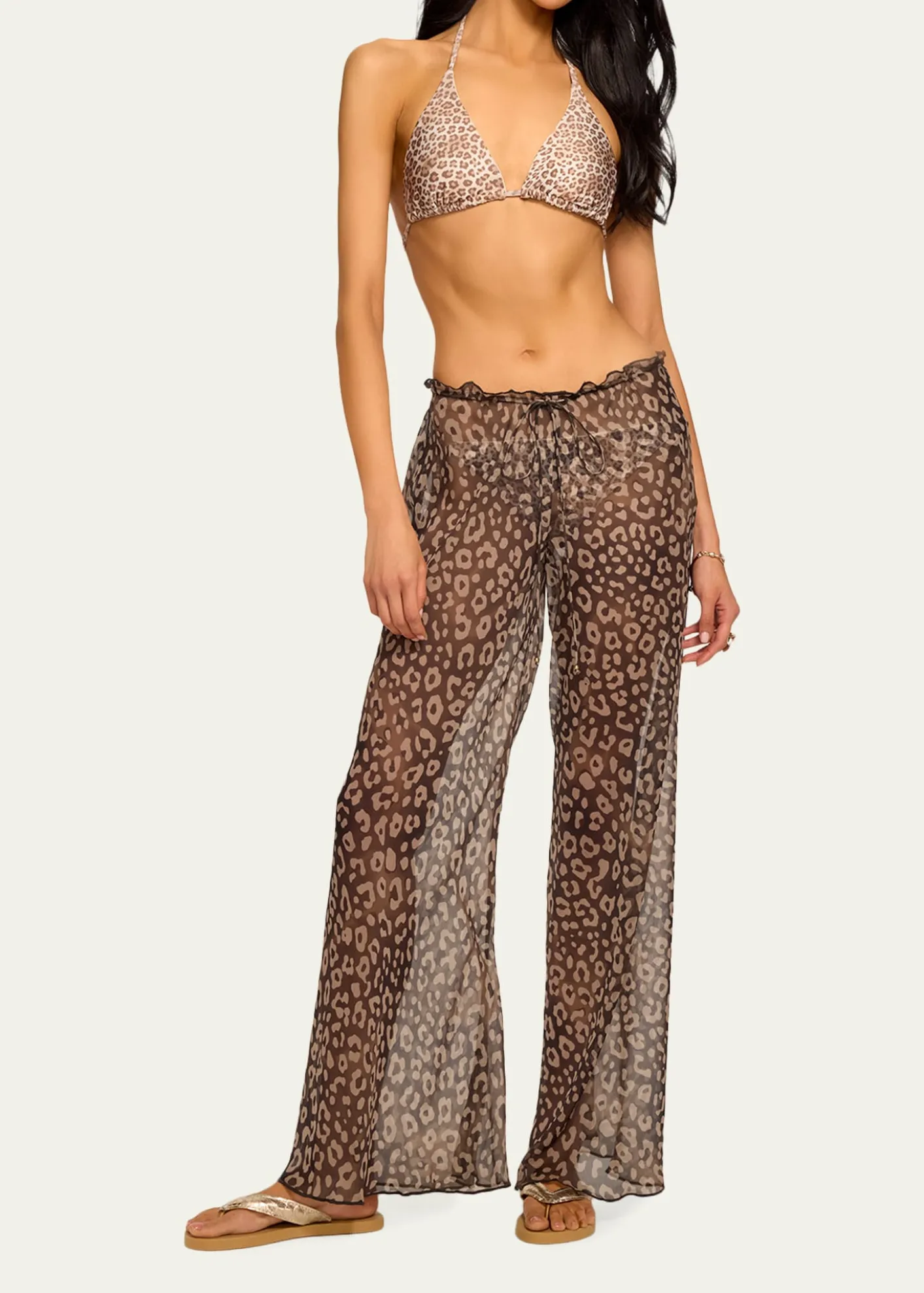 Ramy BrookAlayna Leopard Coverup Pants