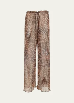 Ramy BrookAlayna Leopard Coverup Pants