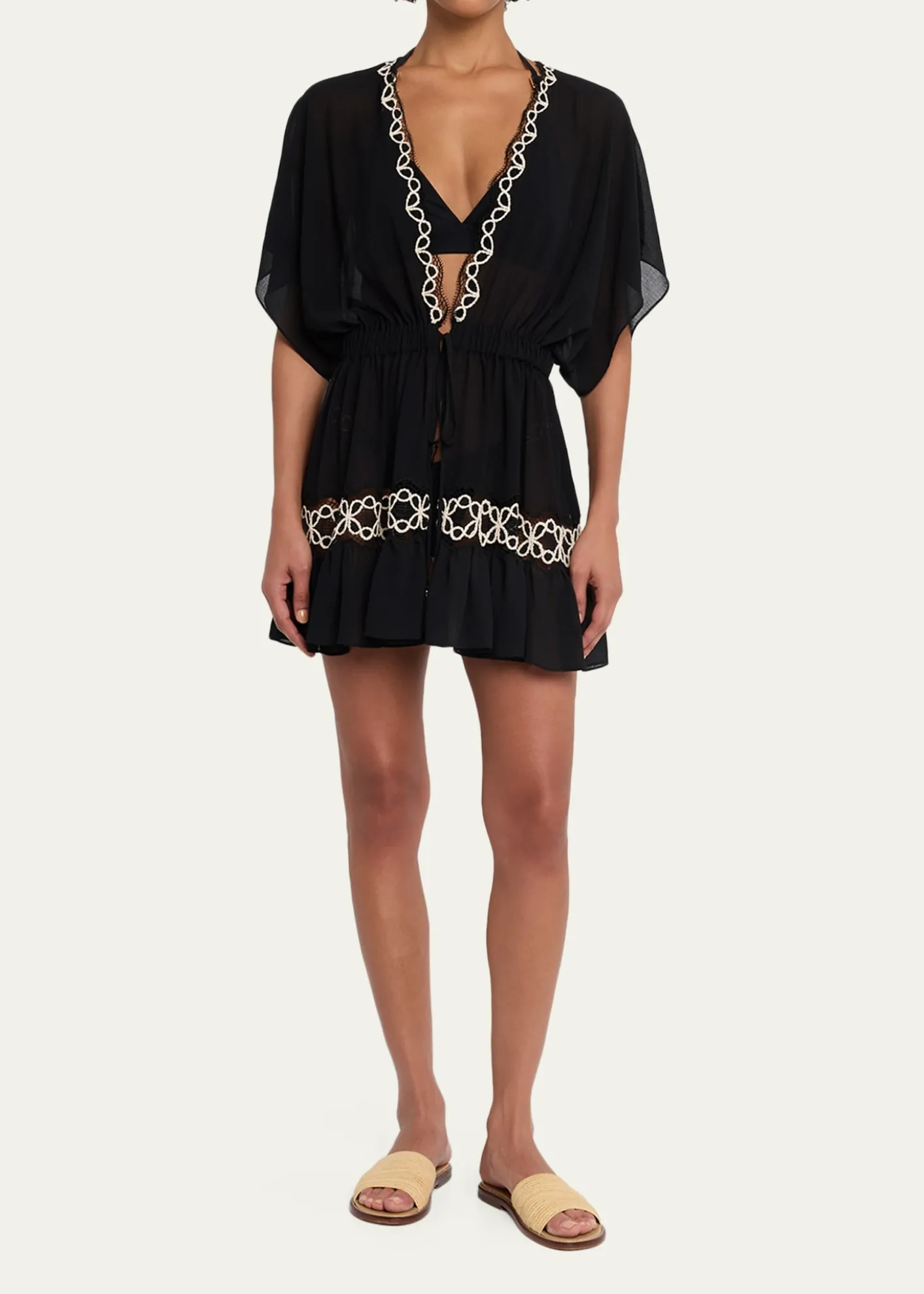 Ramy BrookAlisa Embroidered Mini Coverup Dress