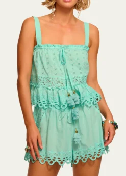 Ramy BrookAmina Eyelet Tank Top