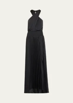 Ramy BrookArina Pleated Halter Midi Dress