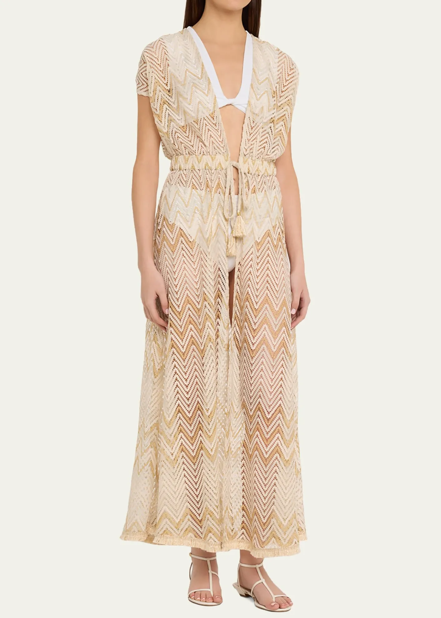 Ramy BrookChevron Katherine Caftan Coverup