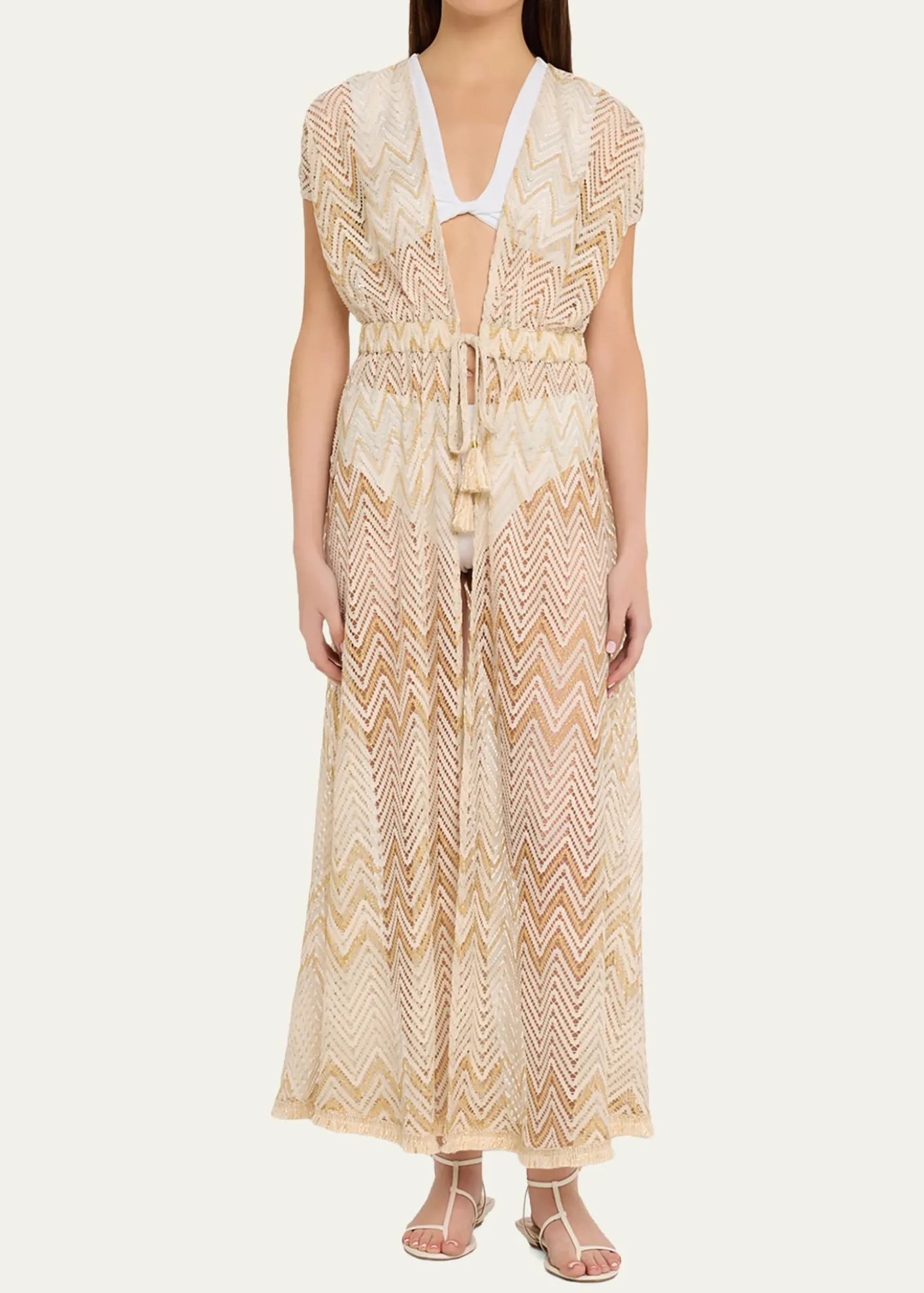 Ramy BrookChevron Katherine Caftan Coverup