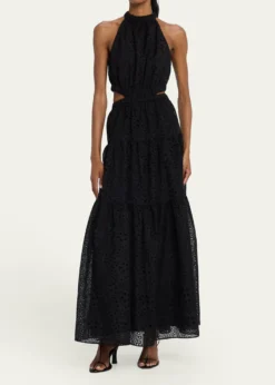 Ramy BrookClaudia Embroidered Cutout Maxi Dress