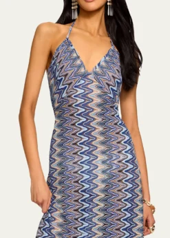 Ramy BrookDelilah Chevron Halter Maxi Dress