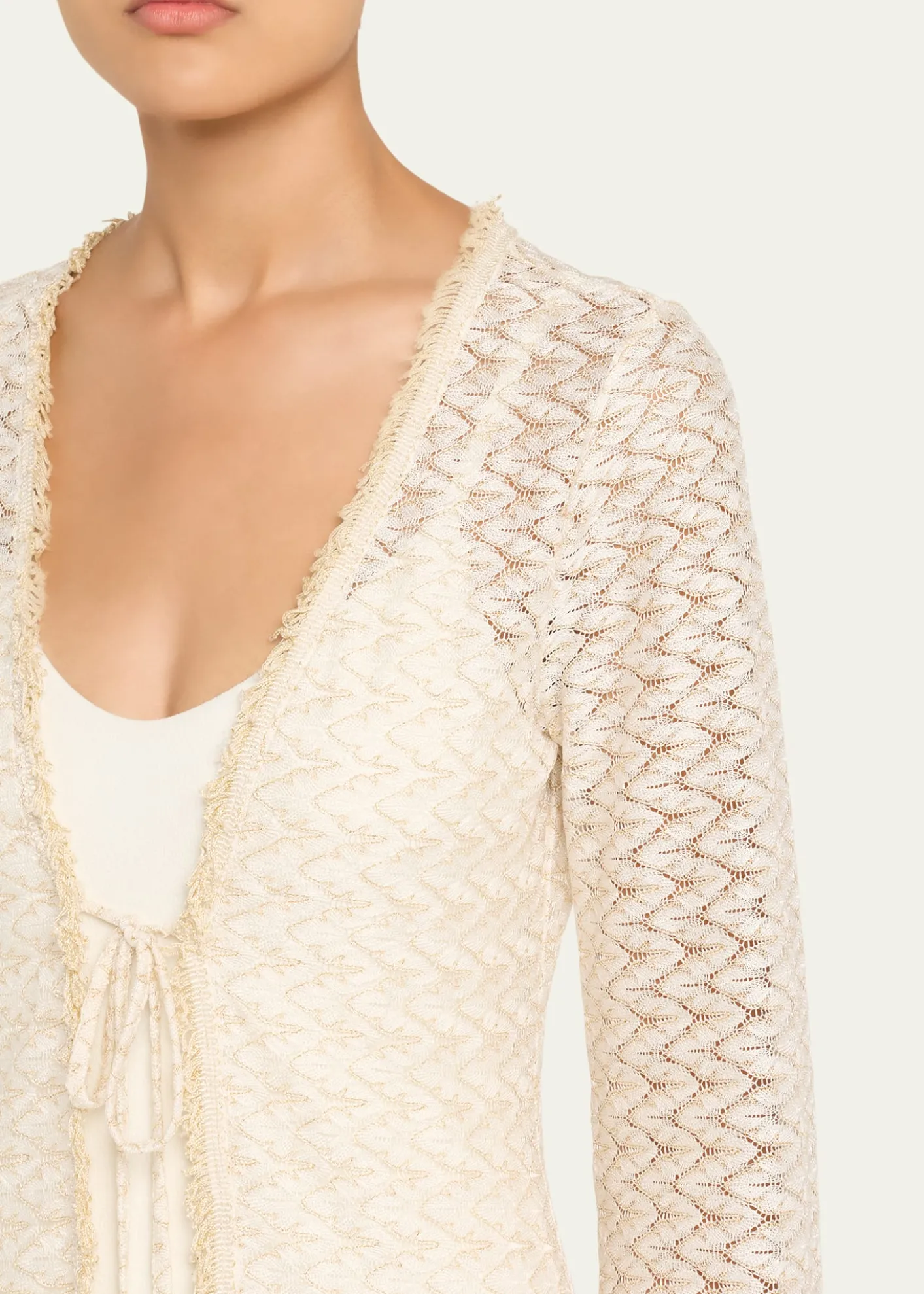 Ramy BrookFatima Metallic Knit Coverup