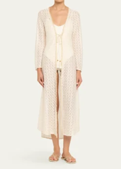 Ramy BrookFatima Metallic Knit Coverup