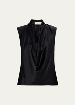 Ramy BrookGregory Cowl-Neck Silk Blouse