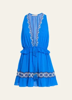 Ramy BrookGwendolyn Embroidered Coverup Mini Dress