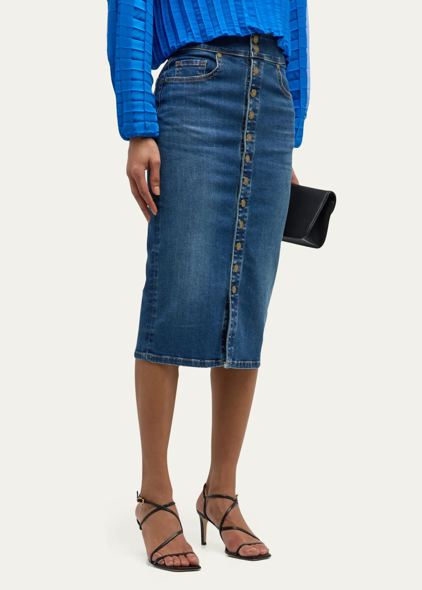 Ramy BrookKarter Denim Midi Skirt