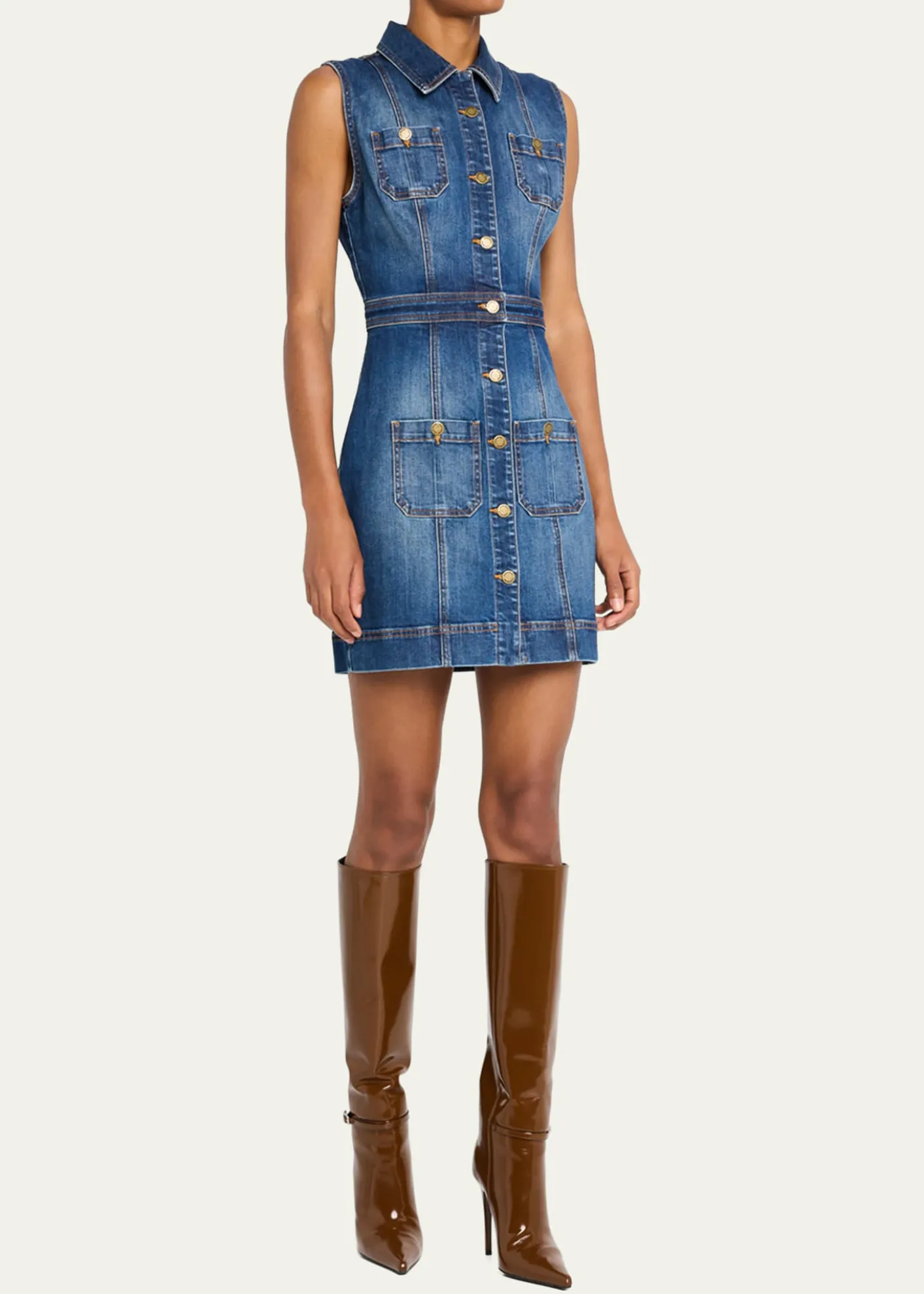 Ramy BrookKatalina Sleeveless Denim Mini Dress