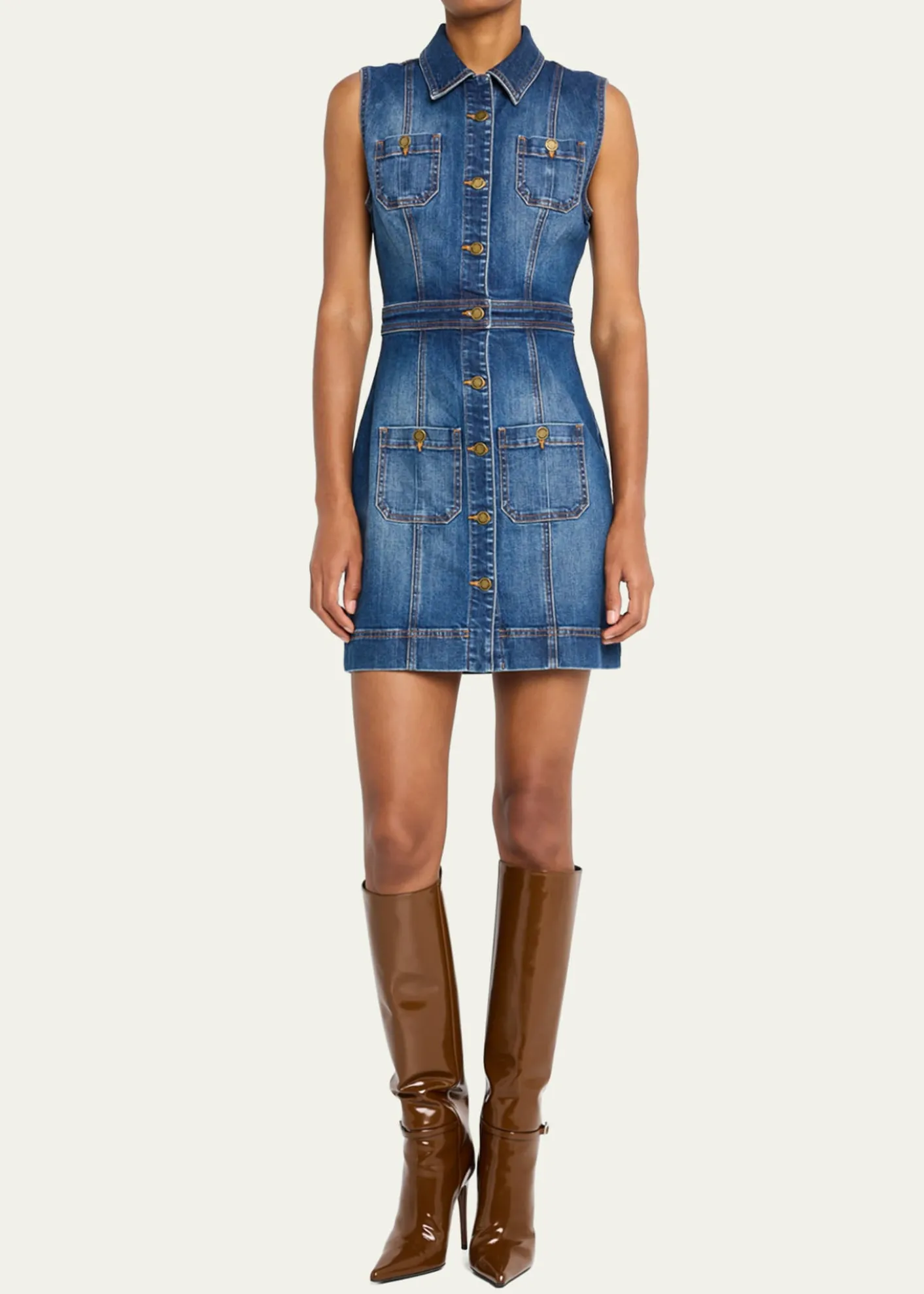 Ramy BrookKatalina Sleeveless Denim Mini Dress