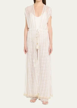 Ramy BrookKatherine Crochet Maxi Dress Coverup