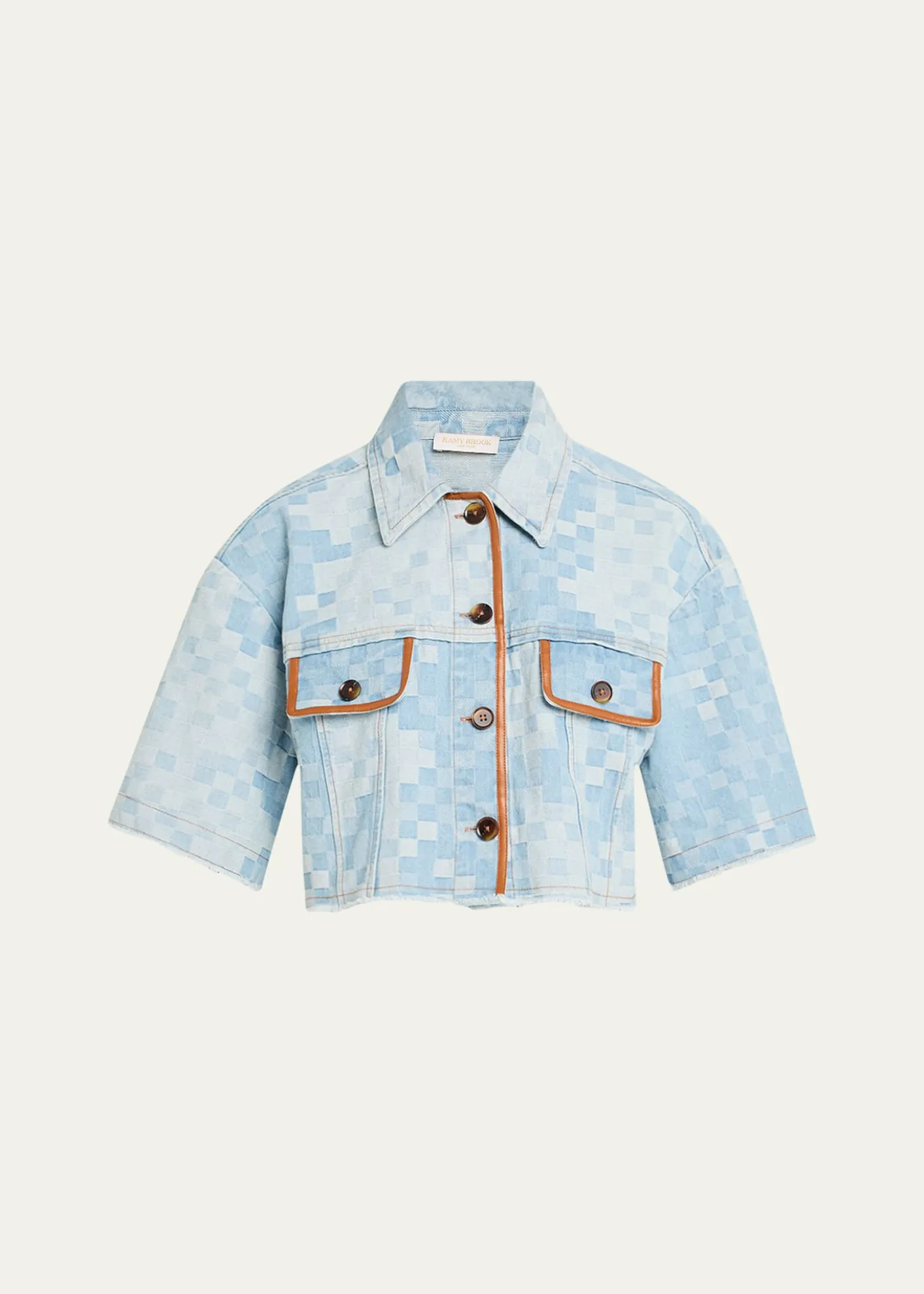 Ramy BrookMelanie Checekered Denim Jacket