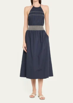 Ramy BrookMelanie High-Neck Midi Dress