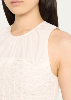 Ramy BrookPaisley Textured Ruffle-Hem Blouse