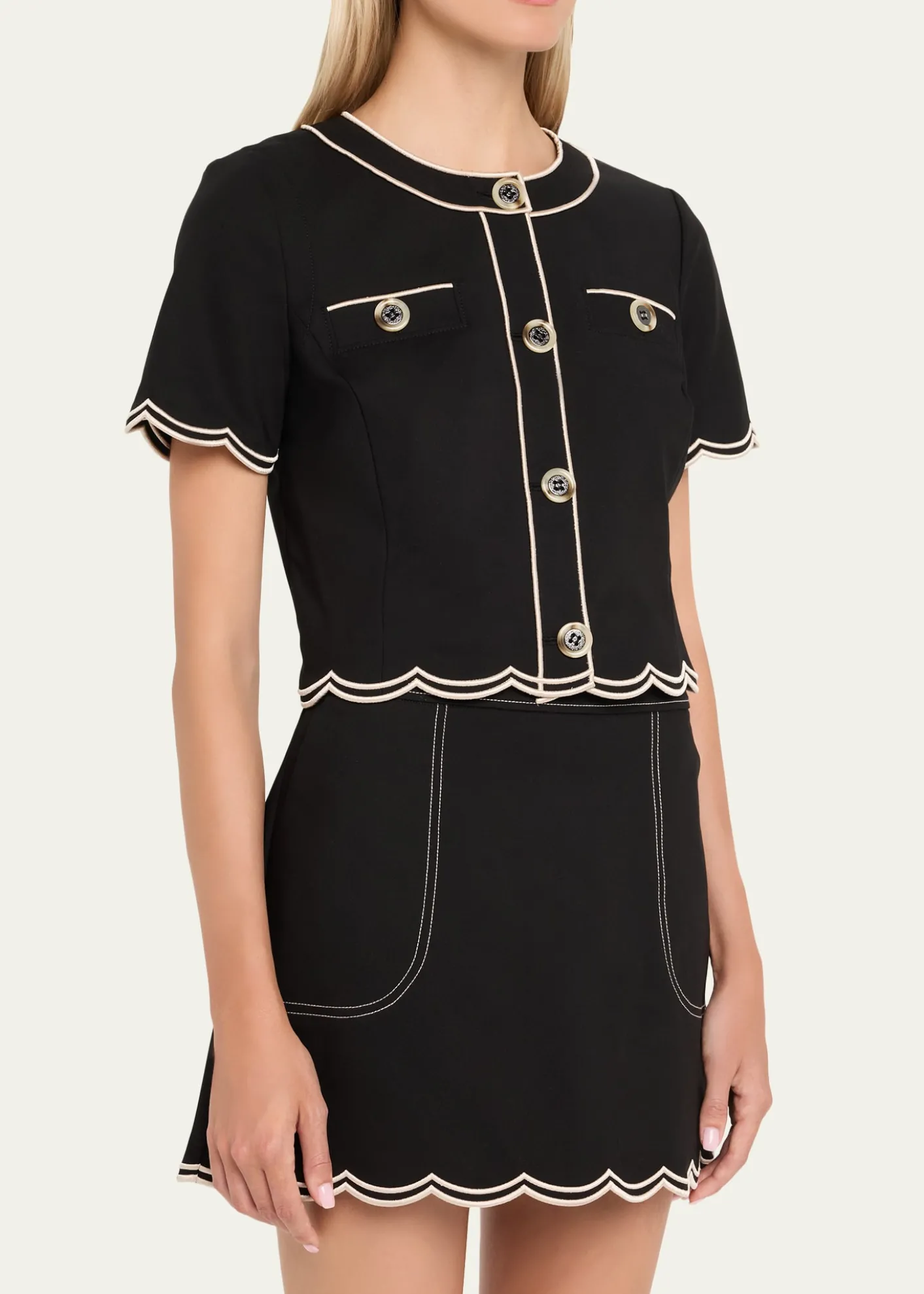 Ramy BrookSandra Scallop-Trim Top