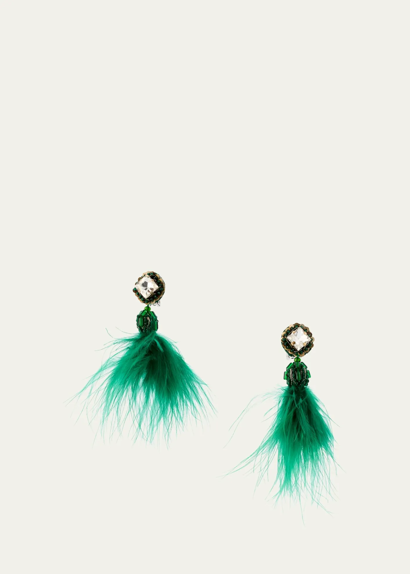 Ranjana KhanMicro Pom Earrings, Teal