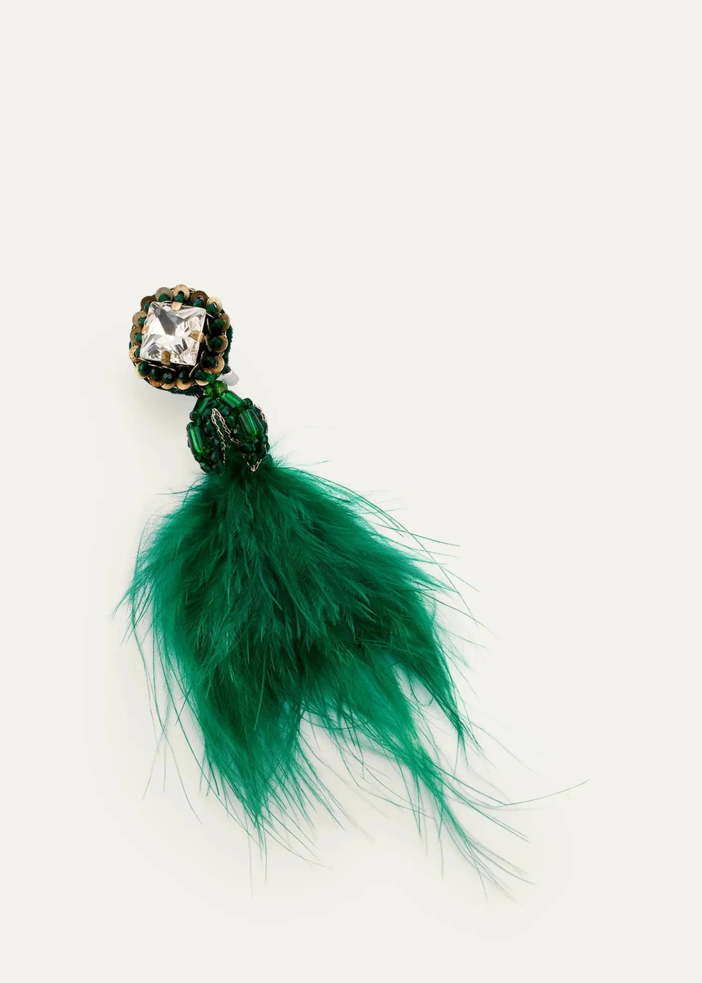 Ranjana KhanMicro Pom Earrings, Teal
