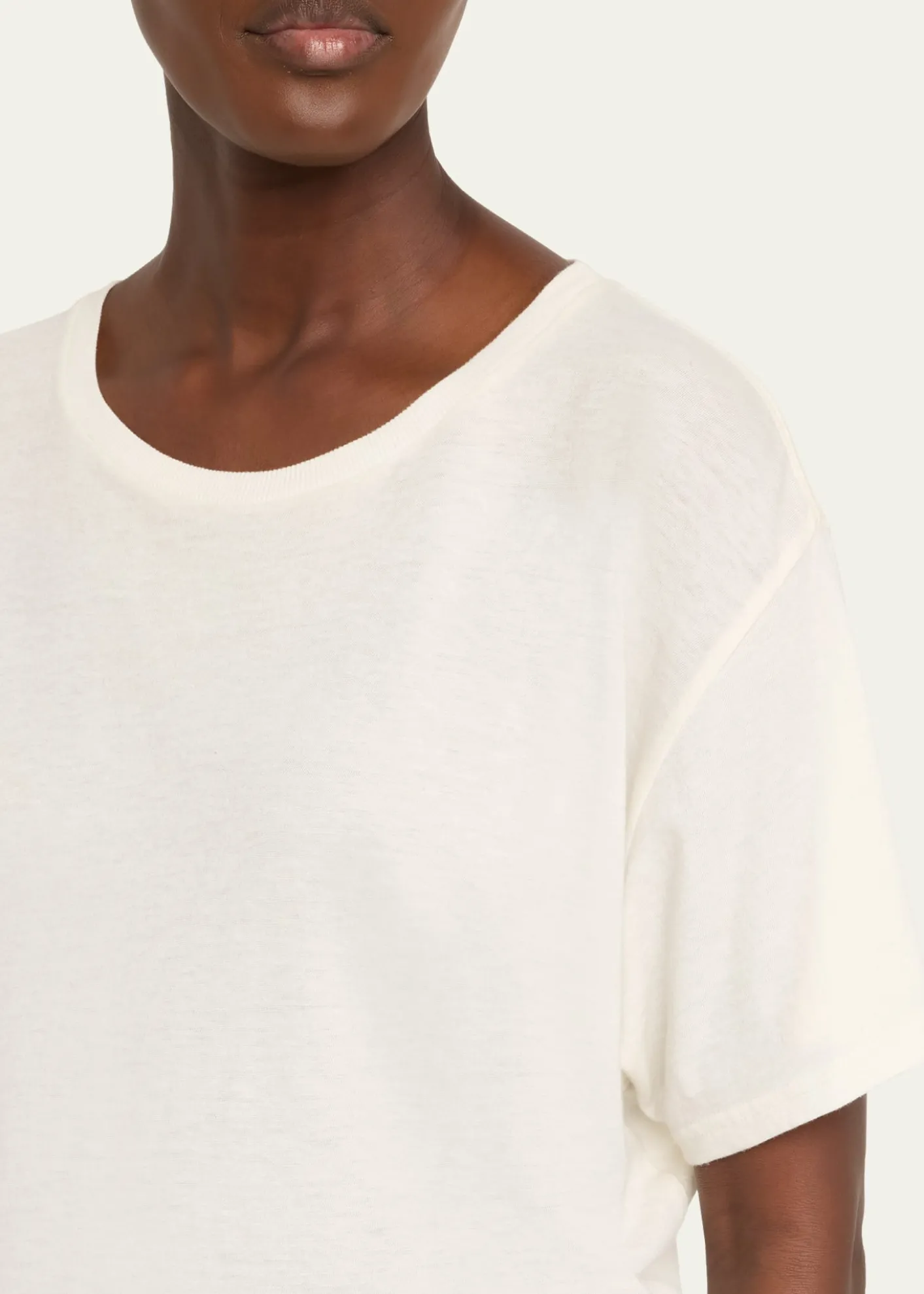 R13Cashmere-Blend Tight Waist Tee