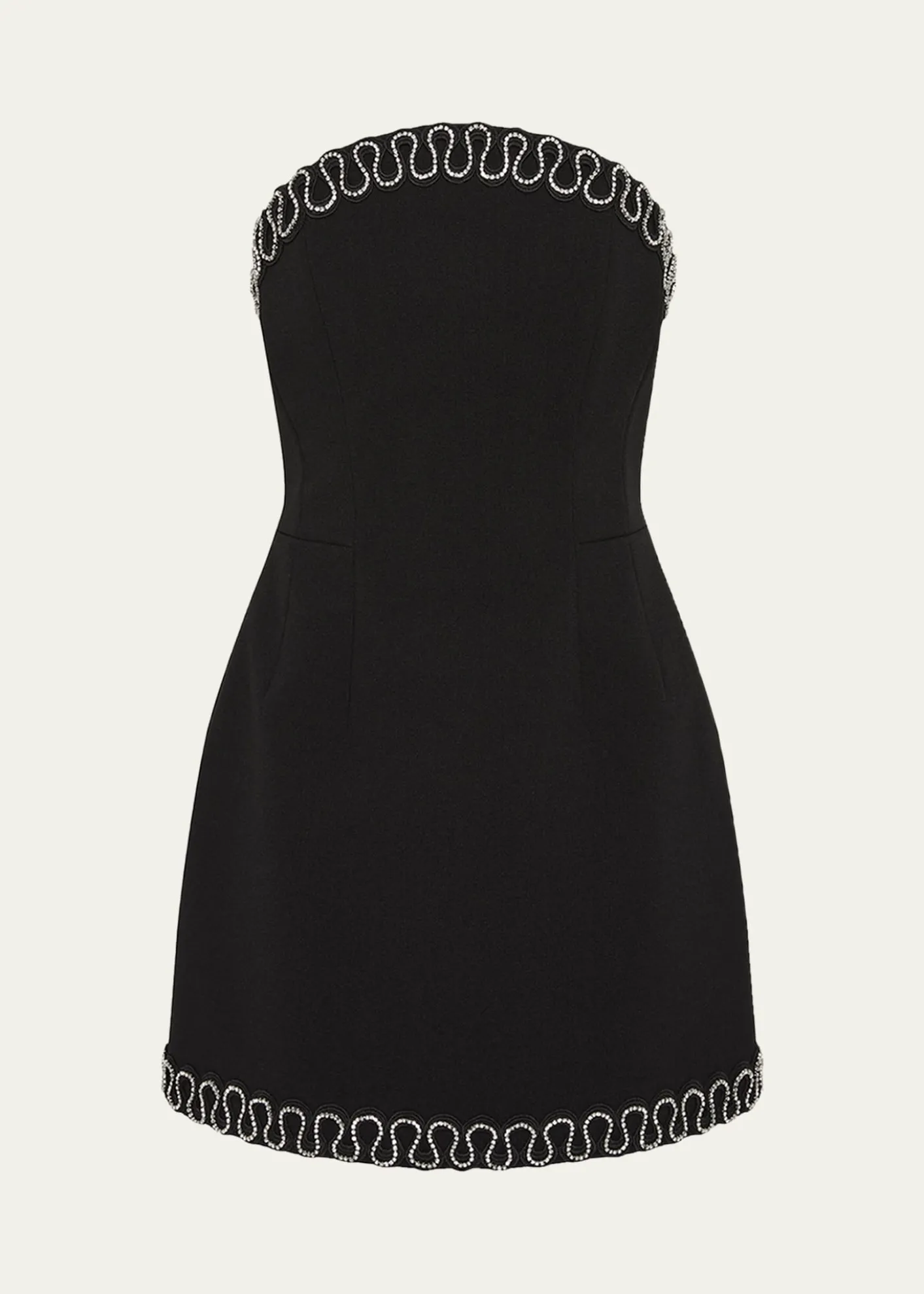 REBECCA VALLANCENyx Bonded Crepe Strapless Mini Dress