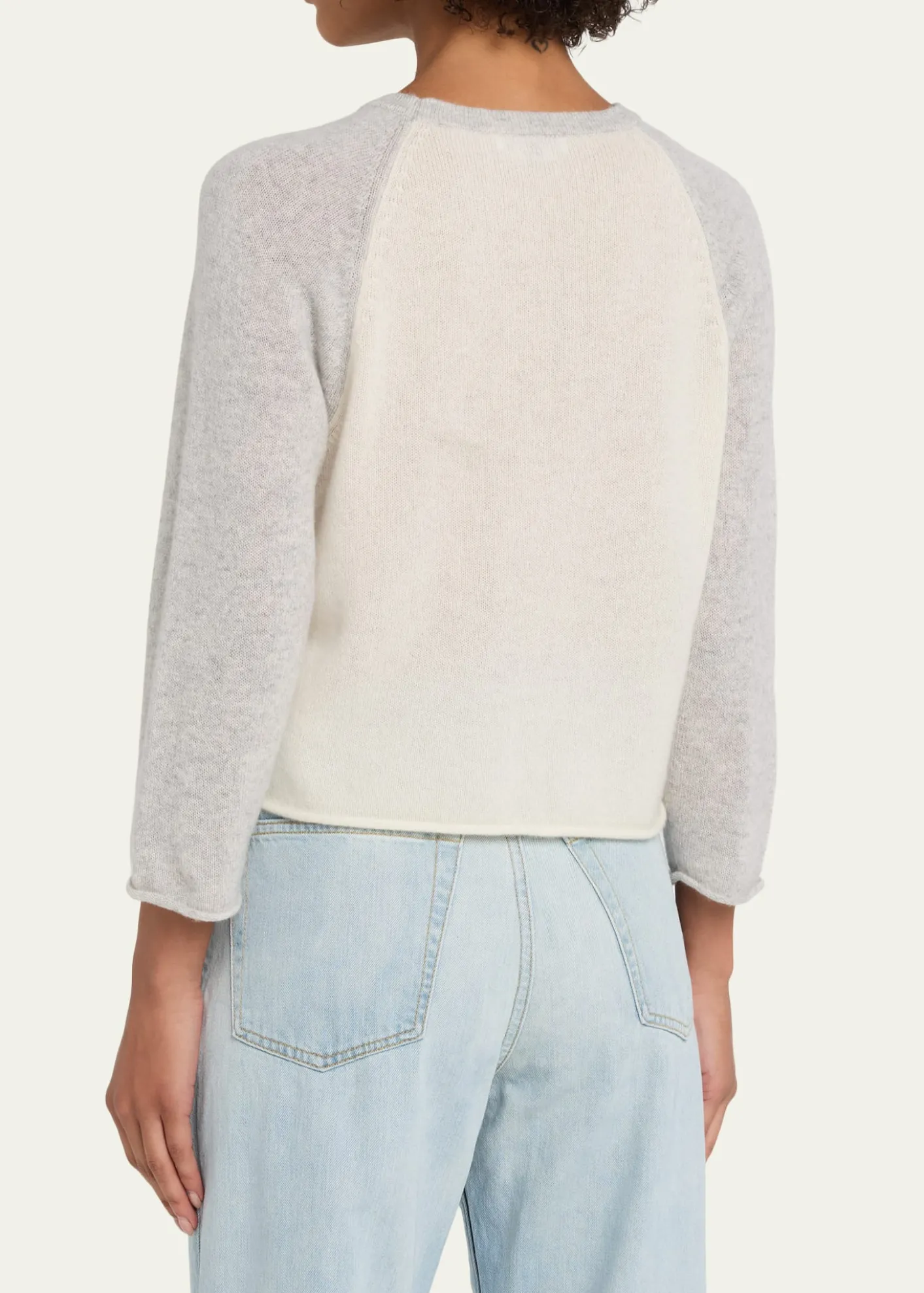 RE/DONEFeatherweight Cashmere Baseball Tee